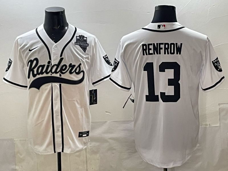 Men 2025 Oakland Raiders #13 Renfrow white 3th generation Joint Name Nike Limited NFL Jersey style 04->oakland raiders->NFL Jersey